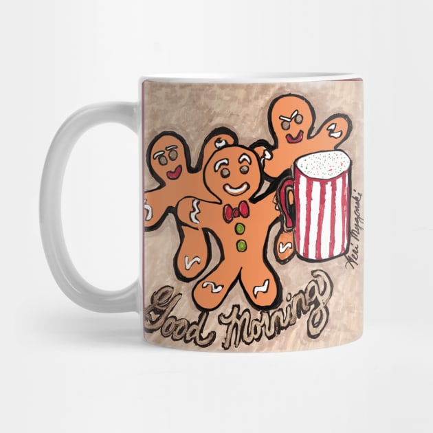 Gingerbread man Good Morning by TheArtQueenOfMichigan 